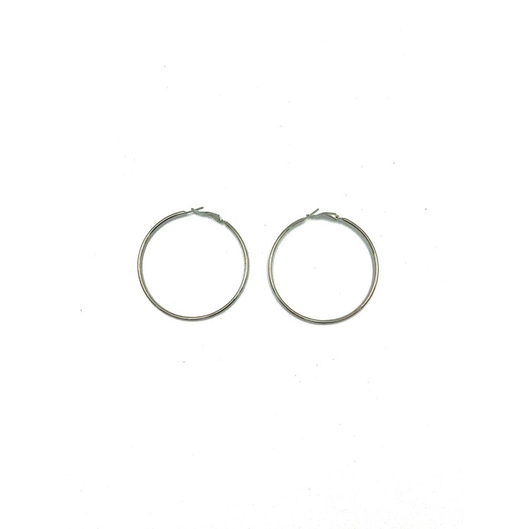 Silver Hoops