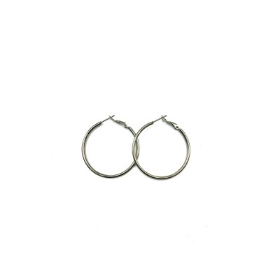 Silver Hoops