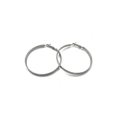 Silver Hoops