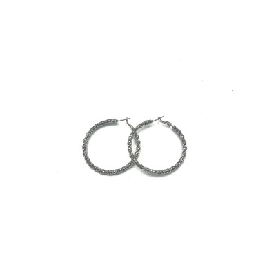 Silver Hoops