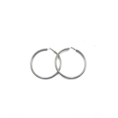 Silver Hoops